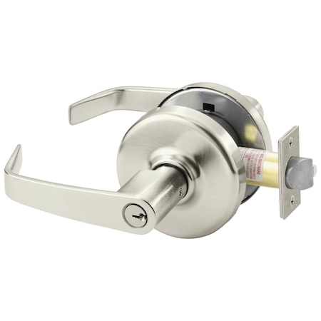Corbin Russwin Grade 1 Classroom Cylindrical Lock, Newport Lever, D Rose, Conventional Cylinder, Satin Nickel Finis CL3155 NZD 619